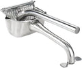 COLLBATH 304 Stainless Steel Manual Fruit Squeezer Handheld Juicer for Fruits Easy to Clean Silver Finish for Home Use