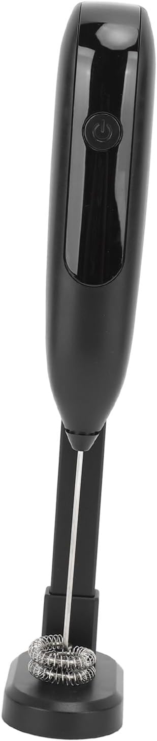 Fully Automatic Electric Milk Frother Wireless Handheld Milk Frother with Charging Base for Household Kitchen Baking Coffee - Cordless Convenience, Rechargeable Design, Multi Use