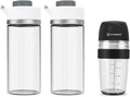 KITCHENDAO Precision Pour Glass Oil Dispenser and 2 in 1 Salad Dressing Shaker Container