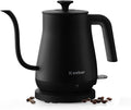 Electric Kettle, Gooseneck Kettle with Auto Shut Off, 0.8L Small Eletric Tea Kettle, Precise Spout Designed for Coffee Tea, 1000W Quick Heat Up, Stainless Steel, Matte Black | Auto Shut Off, 0.8L, Precise Spout Designed for Coffee Tea, 1000W Quick Heat...