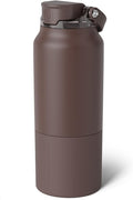 BrüMate Rise 35oz Water Bottle With 100% Leakproof Covered Silicone Straw | Insulated Stainless Steel Water Bottle With Removable Straw | Fast Flow | Soft Sip Silicone Spout | BPA-Free (Java)