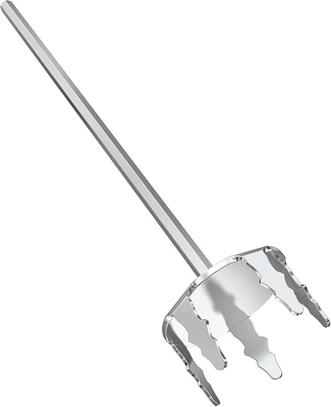 Onlyfire 3 Inch Pork Puller, Upgraded Ultra-Sharp Stainless Steel Meat Fork Meat Shredder Used with Standard Hand Drill for Beef, Chicken, Potato Masher and Tamale Meat