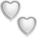 Set of 2 Heart-shaped cake pan, heart-shaped cake tin, aluminum, 8-inch heart-shaped, for weddings, parties, family and other occasions cake (8 x 2 Inch,Set of 2) | Aluminum, Wedding & Party Use, Bread & Chocolate Baking