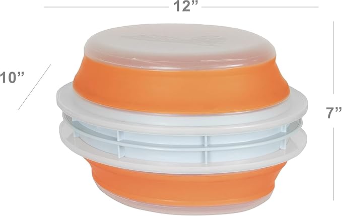 CanCooker Collapsible Plastic Batter Bowl | Mess-Free Breading Shaker Container & Mixer | Ideal for Fish Fry, Fried Chicken, Onion Rings, Wings & More - 5 Pack
