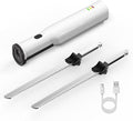 Electric Carving Knife Bread Knife, Cordless Rechargeable Meat Cutting Knife with 2 Serrated 8 Inch Stainless Steel Blades and Safety Lock for Bread, Vegetables, Fruits, Delicatessen