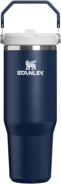STANLEY IceFlow 2.0 Flip Straw Tumbler with Handle 30 oz | Twist On Lid and Flip Up Straw | Leak Resistant Water Bottle | Insulated Stainless Steel | BPA-Free | Dark Navy