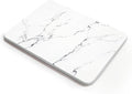 Premium Marble Diatomite Stone Dish Drying Mat, 15.7x11.8 inches, Ultra-Absorbent, Heat & Odor-Resistant, with Anti-Slip Pads & Sanding Tool for Easy Maintenance