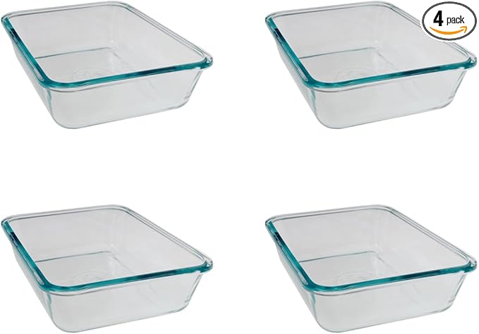 Snapware 6-Cup Total Solutions Glass Container (4-Pack) - Made in USA