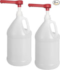 Rani Containers | 1 Gallon HDPE Plastic Jug with Reshipper Box & Pump Dispenser | Home & Commercial Use, Containers for Water, Sauces, Food, Soaps, Detergents, Liquids | Made in USA - Pack of 2