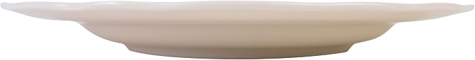 222 Fifth Luxe Peony Neutral Porcelain 12-Piece Dinnerware Set – Service for 4, Includes Dinner Plates, Salad Plates & Cereal Bowls, Glossy Finish, Dishwasher Safe, for Daily Dining & Entertainment