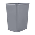 Superio 4.5 Gallon Slim Plastic Trash Can – Unlidded Medium Waste & Recycle Bin Only for Under Desk, Kitchen Cabinet, Office, Bedroom, Bathroom, Dorm, Indoor & Outdoor Use (18 Qt, Grey)