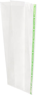 Resturantware Plastic Gusset Bags 100 Count 5" x 3" x 12" Wicker Dispensing Bottom Gusset Clear Plastic Bags Heat Sealable For Sourdough Bread Cookies Pastries Rolls For Home Bakers And Bakeries