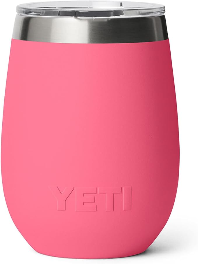 YETI Rambler 10 oz Wine Ceramic Lined Tumbler, Tropical Pink