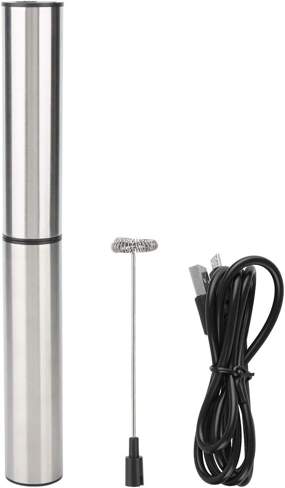 USB Electric Frother Whisk, Milk Frothers Rechargable Frother Handheld for Egg Beater Milk Coffee Tea Stir Bar Drink Mixer Tool