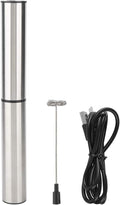 USB Electric Frother Whisk, Milk Frothers Rechargable Frother Handheld for Egg Beater Milk Coffee Tea Stir Bar Drink Mixer Tool