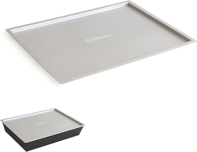 Chef Pomodoro Detroit Pizza Pan Lid, 10x14in, Anodized Aluminum, Lid Only | Lid Only, Pan Sold Separately; Fits Chef Pomodoro Detroit Pan Only; Retains Heat & Humidity, Prevents Drying, Stackable