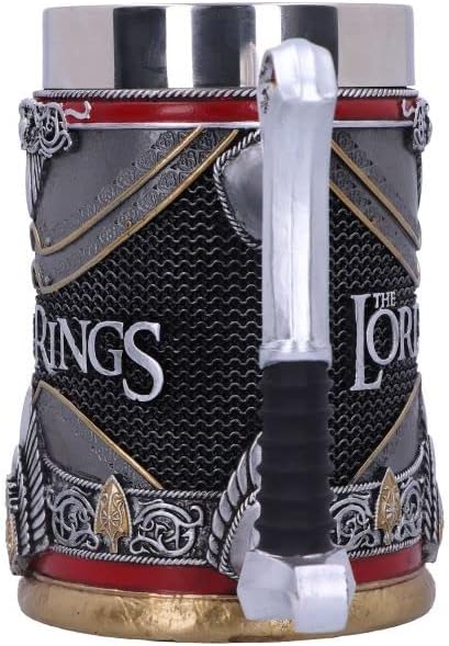 Nemesis Now Lord of the Rings Tankard, Hand-Painted Resin Mug, Officially Licensed Collectible, 15.5cm - Aragorn