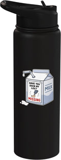 Amputee Leg Amputation Milk Carton Have You Seen My Legs Stainless Steel Insulated Water Bottle
