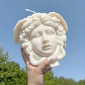 Large Medusa Snake Hair Face Silicone Molds, DIY Goddess Molds for Candle Making, Abstract face Aroma Gypsum Molds for Home Decor Art Crafts