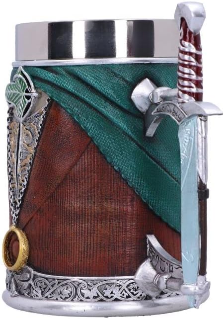 Nemesis Now Lord of the Rings Tankard, Hand-Painted Resin Mug, Officially Licensed Collectible, 15.5cm - Frodo