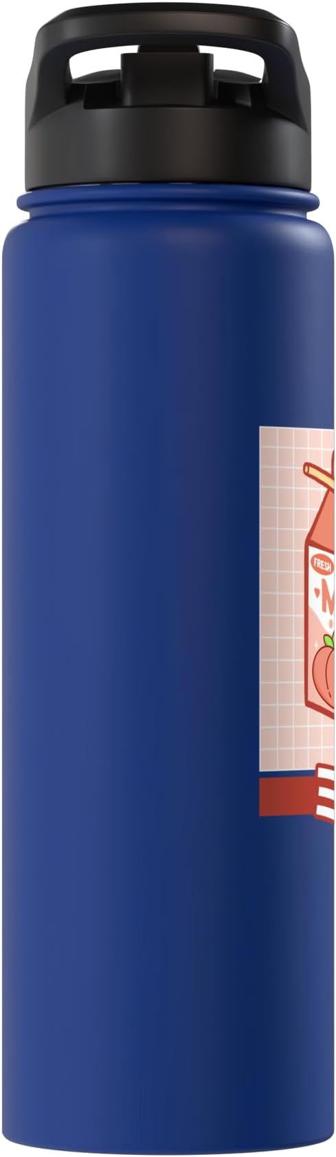 Cute Funny 90s Japanese Kawaii Aesthetic Peach Milk Stainless Steel Insulated Water Bottle