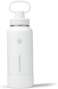 ThermoFlask Insulated Water Bottle with Spout Lid (32 oz, White) - Leakproof, Stainless Steel Water Bottle for Cold & Hot Drinks, Travel & Daily Hydration