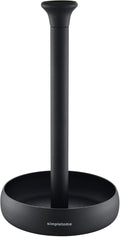 simpletome Paper Towel Holder Countertop Keep It Rolled Up Weighted Base (Matt Black)
