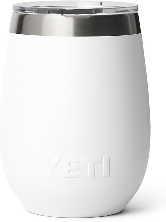 YETI Rambler 10 oz Wine Ceramic Lined Tumbler, White