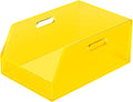 Gelite Stackable Storage Bins Open Front Organizer Bins with Handles Acrylic Storage Container for Pantry Kitchen Cabinet Bathroom Closet Office Organization, 11.4x7.5x5.1'', Neon Yellow