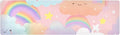 Pink Cute Rainbows and Stars Trivet Table Runner Heat Resistant 230F for Hot Dishes Pots Plates Kitchen Dining Table Protector Decorative 39.37 X 11.8 Inch