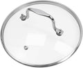 HEVSTIL 9-Inch Tempered Glass Lid – Heat Resistant to 220°C, Dishwasher Safe – Steam Vent & Cool-Touch Handle – Universal Fit for Pots, Pans & Skillets (Fits 8" Rim)