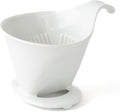 Zero Japan - Bee House Pour Over Coffee Dripper - Lead-Free & Cadmium-Free Ceramic Coffee Maker with Elegant Peek Hole, Drip Cone Brewer Coffee Gifts, Brewing Accessories - White, Standard Size