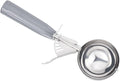 PATIKIL 4 Ounce Ice Cream Scoop with Trigger, Stainless Steel Portion Cookie Scoop with Thumb Trigger for Cookie Dough Cupcake Batter Baking, Grey 120ML