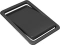 Flap Trash Bin Lid Embedded Countertop Built-in Garbage Can Square Swing Cover Stainless Steel Balance Flap Cover, for Kitchen Bedroom Workbench Office Desk,-Black,Silver,Black