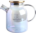 Water Pitcher Glass Pitcher with Spiral Filter High Temperature Resistant Kettle with Lid Large Capacity Teapot with Anti-Scald Handle Iced Tea Pitcher (Size : M)