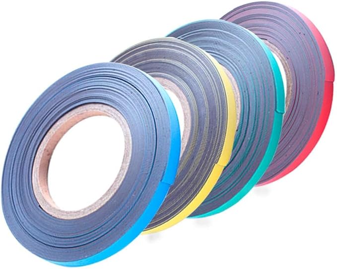 Magnetic Tape Roll Colored Thin Strips - Dry Erase Magnet Whiteboard Graphic Art Tape/ 10mm 33ft Marking Line Magnet Tape(4 Pack Mix Color)