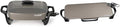 Presto Grey Ceramic 06856" Electric Skillet (16") and Presto Ceramic 22-inch 07062 Electric Griddle with removable handles, Black