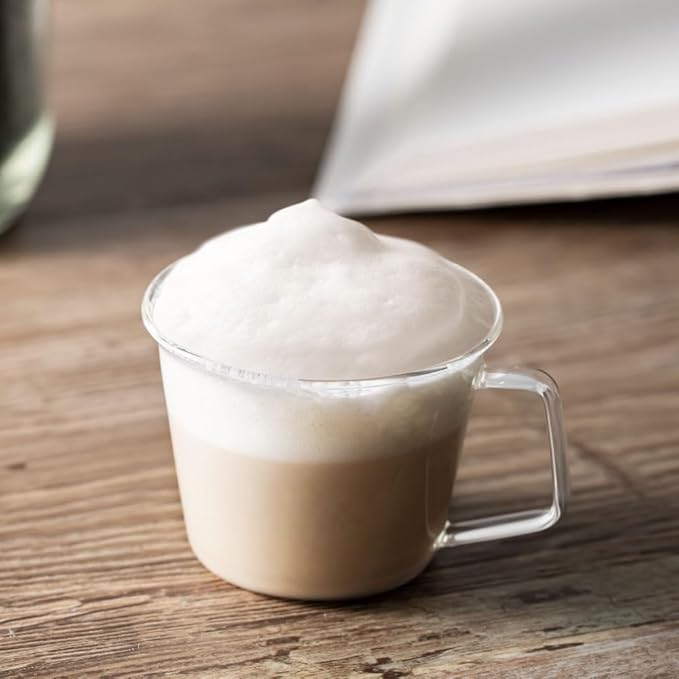 &NE NIM-353 Nikii Cafe Milk Frother 1.0 x 9.8 inches (2.5 cm) x Length 9.8 inches (25 cm) Milk Whisk Stainless Steel Electric Whisk Milk Creamer Latte Art Small