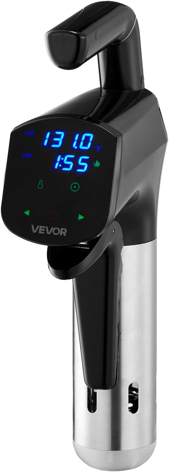 VEVOR Sous Vide Precision Cooker, 1100W Sous-Vide Cooking Machine, Immersion Circulator with LED Digital Display, Secure Clamp Design, Temperature & Timer Control, Professional Sous Vide Cooker