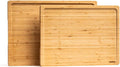SMIRLY High Deansity Bamboo Cutting Board Set of 2