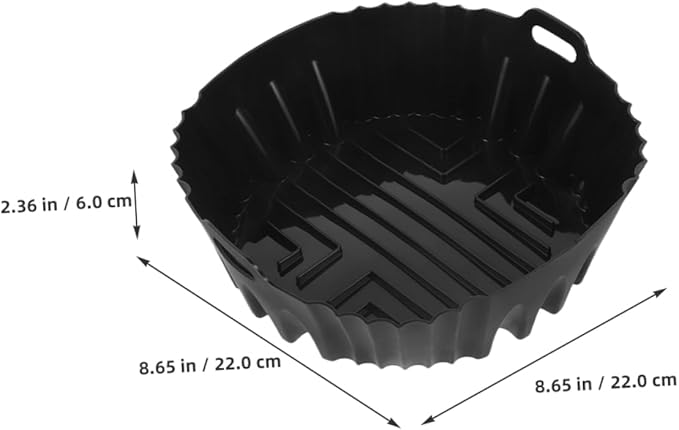 Gadpiparty 10pcs Air Fryer Silicone Tray Non-stick Baking Liner for Air Fryer Microwave Oven -grade Silicone Easy to Clean for Baking Roasting