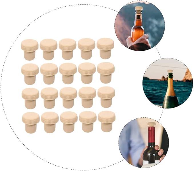 Unomor 60pcs Assorted Color Polymer Wine Bottle Plugs Reusable Sealing Corks for Wine Preservation Airtight Closure for Parties and Home Use