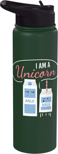 I Am A Unicorn I Milk Funny Funny Milk Carton Fun Unicorn Stainless Steel Insulated Water Bottle