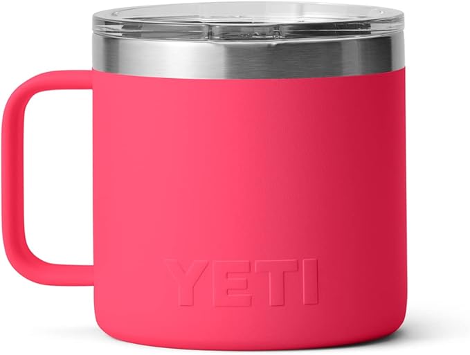 YETI Rambler 14 oz Mug, Vacuum Insulated, Stainless Steel with MagSlider Lid, Stainless | Vacuum Insulated, MagSlider Lid, Stainless
