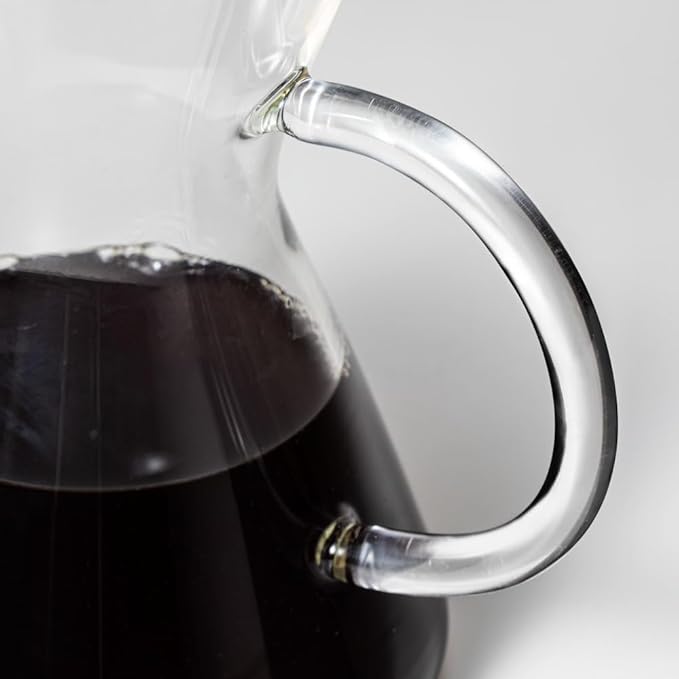 &NE NNS-371 Glass Dripper & Server with Stainless Steel Filter, Clear, Width 6.3 x Depth 4.7 x Height 6.1 inches (16 x 12 x 15.5 cm), Actual Capacity, 15.9 fl oz (450 ml), Heat Resistant Glass