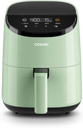 Cosori Air Fryer 2.1 Qt, 4-in-1 Small Mini Airfryer, Bake, Roast, Reheat, 97% Less Oil, Compact & Quiet, Nonstick & Dishwasher Safe Basket, 30 In-App Recipes with Nutrition Facts, Auto-Shut Off, Green