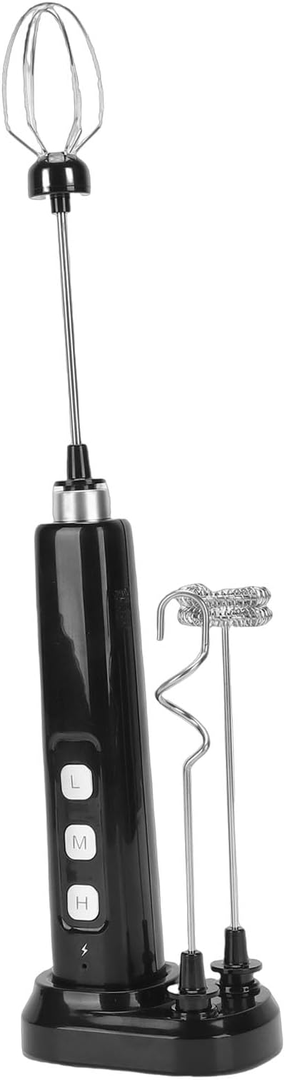Mingzhe Electric Stainless Steel Milk Frother Handheld Drink Mixer for Coffee Lovers Outdoor Use