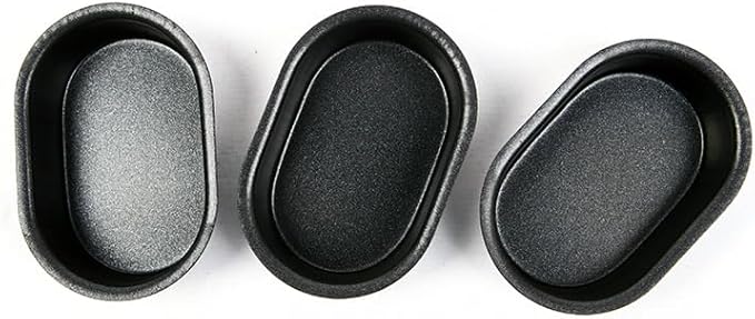 Korean Egg Bread Pan 1 cup molds 3pcs Nonstick Teflon Coating with Heavy Duty Carbon Steel for Baking Loaf