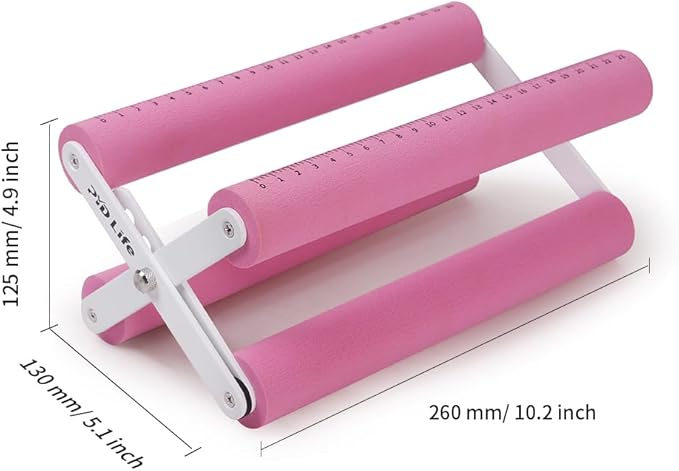PYD Life Cup Tumbler Cradle Holder for Crafting Vinyl Application Pink with Foam Measurements 3 Adjustable Width for Tumblers Cups Mugs Bottles Epoxy Crafts