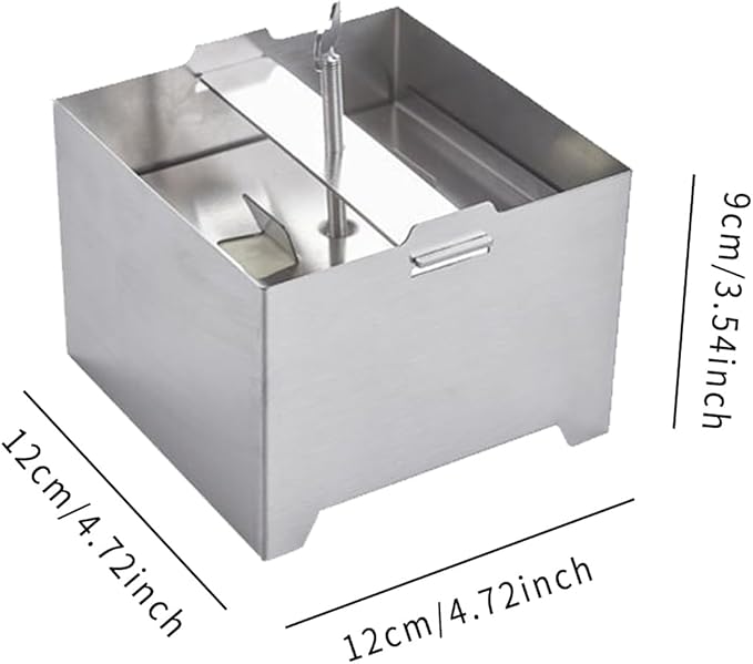 304 Stainless Steel Tofu Press,Cheese Press,Adjustable Paneer Maker with Drain Hole and Drip Tray,Tofu to Improve the Flavor and give Favorite Texture Everytime (12x12x9cm)